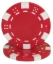 Roll of 50 red dice poker chips, 11.5 g each