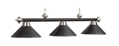 Image de LAMPE DE BILLARD-CUIR NOIR 