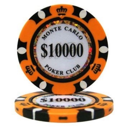 Monte Carlo $10000 poker chip 14gr