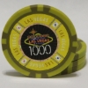 Las Vegas $1000 poker chip yellow