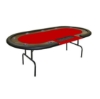 Supreme dealer 84-inch poker table with red felt top