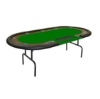 Supreme dealer 84-inch poker table with green felt top