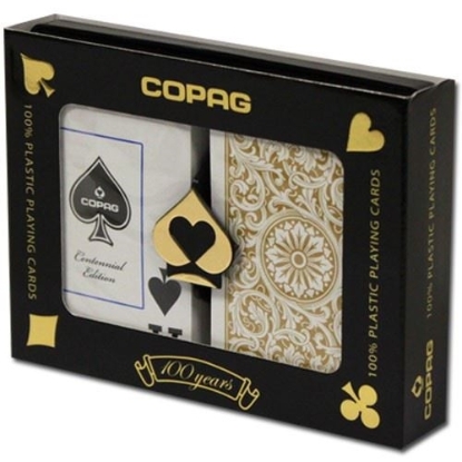 Copag Bridge duopack box black and gold decks jumbo index