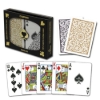 Copag Bridge duopack box with card faces black and gold