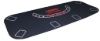 Black rectangular poker table top for up to 8 players, 33x66 inches