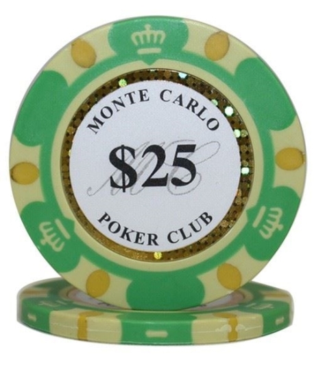 Monte Carlo $25 poker chip 14gr
