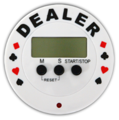 Dealer button poker timer