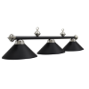 Image sur Lampe de billard en métal - Noir Mat et inox