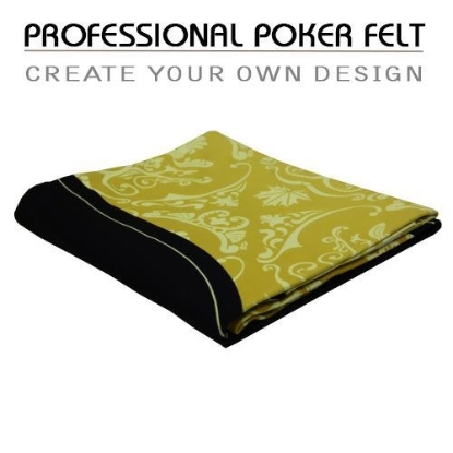 Custom professional UltraTek gaming suede poker felt