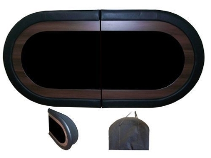 Used oval poker table top for 8 players