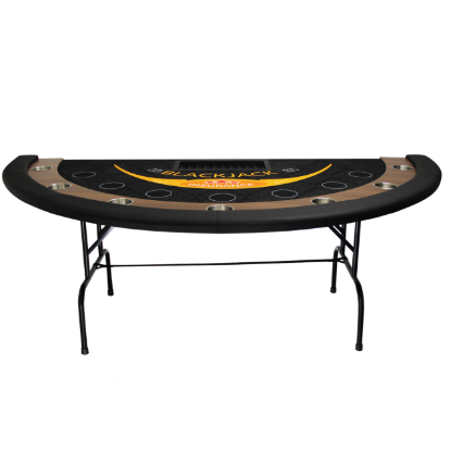Image de TABLE À BLACKJACK AVEC PATTES PLIANTES (tapis grade casino)