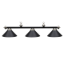 Image de Lampe de billard en métal - Noir Mat et inox - USAGE TRES BONNE CONDITION