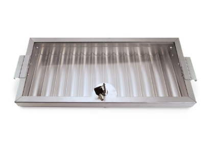 Safety dealer chip tray top view