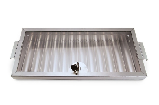 Safety dealer chip tray top view
