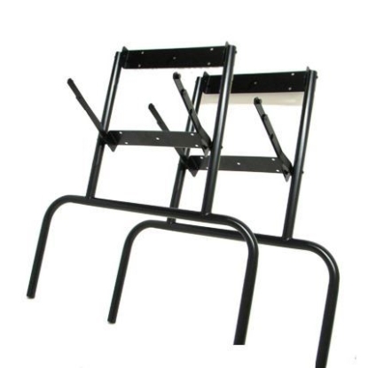 Black metal folding legs set