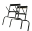 Black metal folding legs set