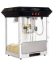 Black 8oz popcorn machine without cart - front view