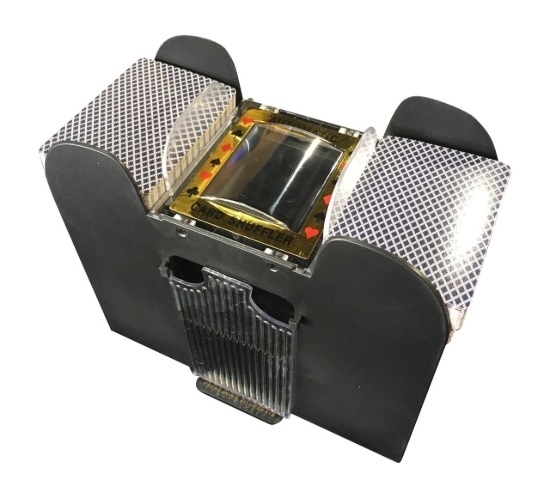 Automatic card shuffler for up to 6 decks
