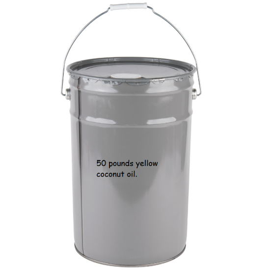 Yellow coconut popping oil 50 lbs pail