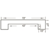 Image sur DBAR72 BLK | 72" BAR - NOIR