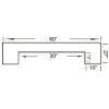 Image sur DBAR60 CN | 60" BAR - MARRON