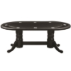 Image sur TABLE DE JEU TEXAS HOLD’EM 84" AVEC PLATEAU À MANGER NOIR