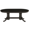 Image sur TABLE DE JEU TEXAS HOLD’EM 84" AVEC PLATEAU À MANGER NOIR