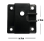 Kettle gear housing for 16oz popcorn machine with dimensions