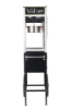 16oz black popcorn machine front view