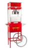 16oz Grand Popper popcorn machine with cart red
