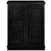 Image sur BRCB3 BLK | CABINET DE BAR PLIANT PORTABLE-NOIR