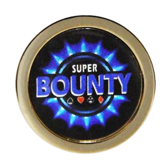 Gold Super Bounty poker chip 4gr