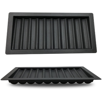 Black ABS chips tray capacity 500 pcs