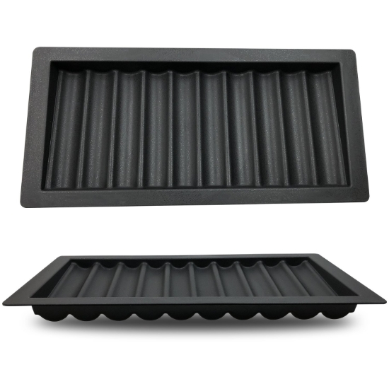 Black ABS chips tray capacity 500 pcs