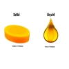 Solid versus liquid coconut oil