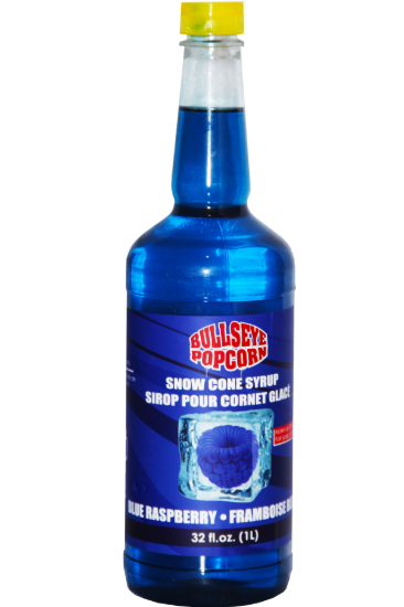 Image sur Bullseye popcorn - Sirop à cônes glacés saveur framboise bleue  1L