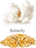 Butterfly popcorn popped kernels