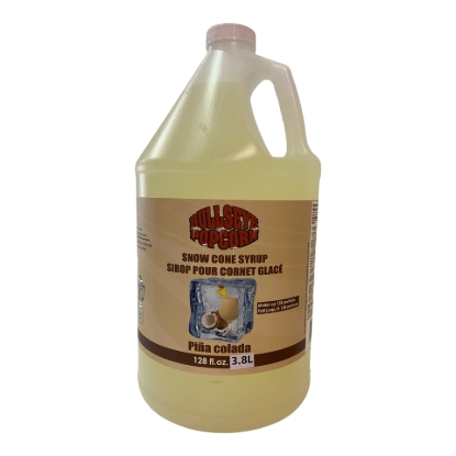 Image de Bullseye popcorn - Sirop à cônes glacés saveur Piña Colada 3.8L