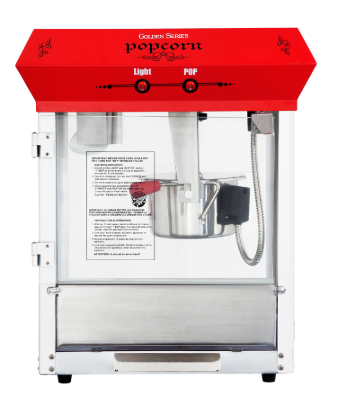 4oz tabletop popcorn machine front view