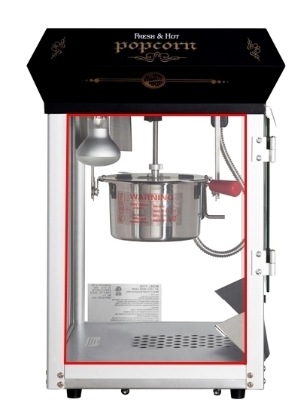 Side glass highlighted on 4oz popcorn machine