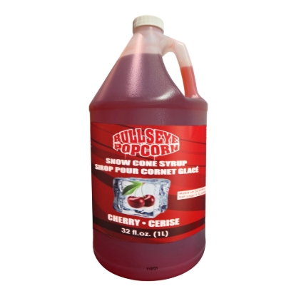 Image de Bullseye popcorn - Sirop à cônes glacés saveur Cerises 3.8L