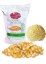 Mushroom popcorn 50lbs bag with popped and unpopped kernels
