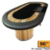 Supreme dealer poker table 96 inch for 8 players plus dealer