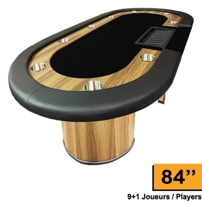 Supreme dealer poker table 84 inch for 8 players plus dealer