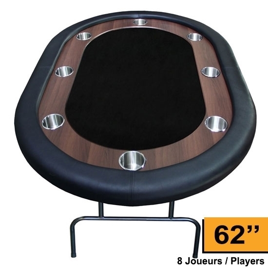 Supreme poker table 62 inch for up to 8 players