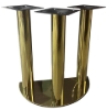 Gold table legs for custom poker table