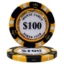 Image de 25 jetons de poker (100$) Monte Carlo 14gr