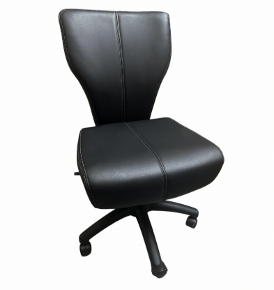 Black DENZO poker chair front view