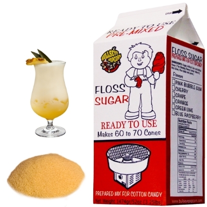 Image de Sucre à barbe à papa Pina Colada 3.25lb -Jaune pâle